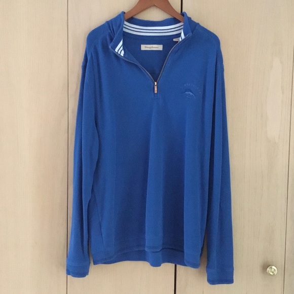 Tommy Bahama Other - Tommy Bahama 1/4 Zip Pullover Sweatshirt Sweater Blue Men's Size XL